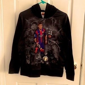 This is a black sweater size: medium